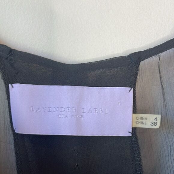 Vera Wang Silk Sheer Lavender Label Tank Top Size 4 - Picture 7 of 11